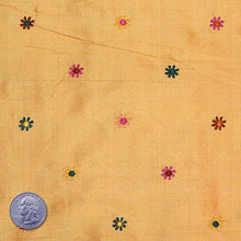 Silk Embroidered Multi Floral Shantung