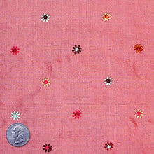 Silk Embroidered Multi Floral Shantung