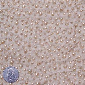 Silk Beaded Pearls Shantung