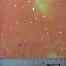 Tie Dye Holo Sequins Stretch Mesh
