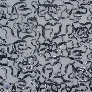 Swirl Metallic Ribbon Mesh