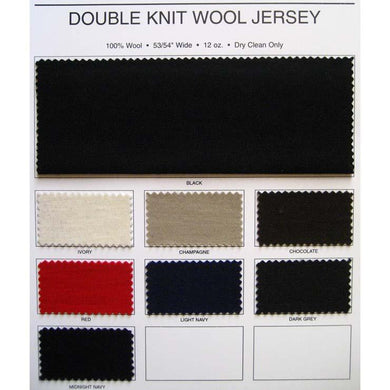 Double Knit Wool Jersey Fabric Color Card - NY Fashion Center Fabrics