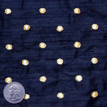 Silk Embroidered Dots Dupioni