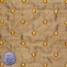 Silk Embroidered Dots Dupioni