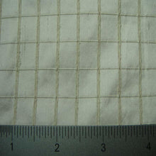 Silk Embroidered Grid Shantung