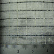 Silk Embroidered Grid Shantung