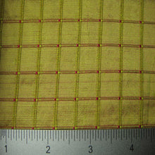 Silk Embroidered Grid Shantung