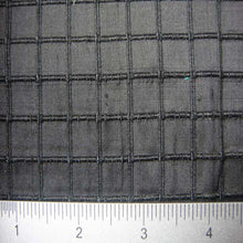 Silk Embroidered Grid Shantung