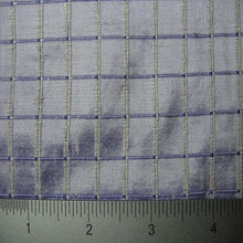 Silk Embroidered Grid Shantung
