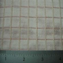 Silk Embroidered Grid Shantung