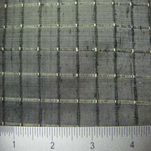 Silk Embroidered Grid Shantung