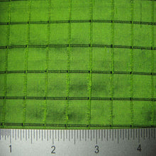 Silk Embroidered Grid Shantung