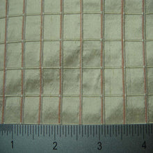 Silk Embroidered Grid Shantung