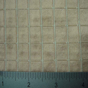 Silk Embroidered Grid Shantung
