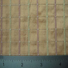 Silk Embroidered Grid Shantung