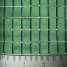 Silk Embroidered Grid Shantung