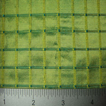 Silk Embroidered Grid Shantung
