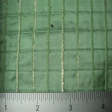 Silk Embroidered Grid Shantung