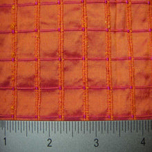 Silk Embroidered Grid Shantung