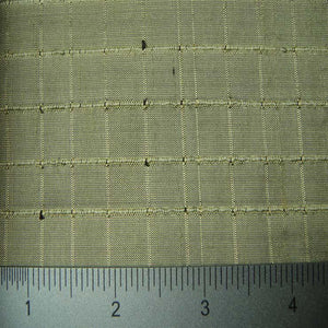 Silk Embroidered Grid Shantung