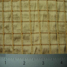 Silk Embroidered Grid Shantung
