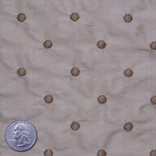 Silk Embroidered Dots Dupioni