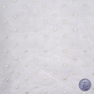 Silk Organza Embroidered Swiss Dot