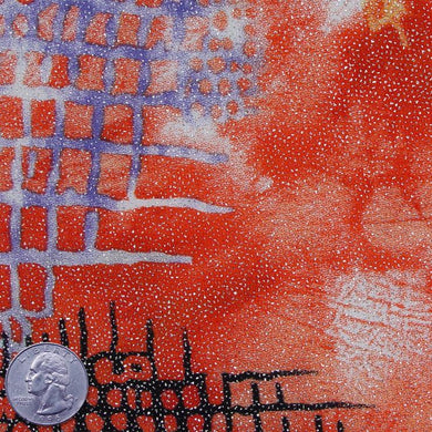 Fracture Print Spandex w/ Metallic Glitter - NY Fashion Center Fabrics