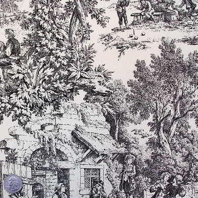 Cotton/Poly Blend Toile Print - NY Fashion Center Fabrics