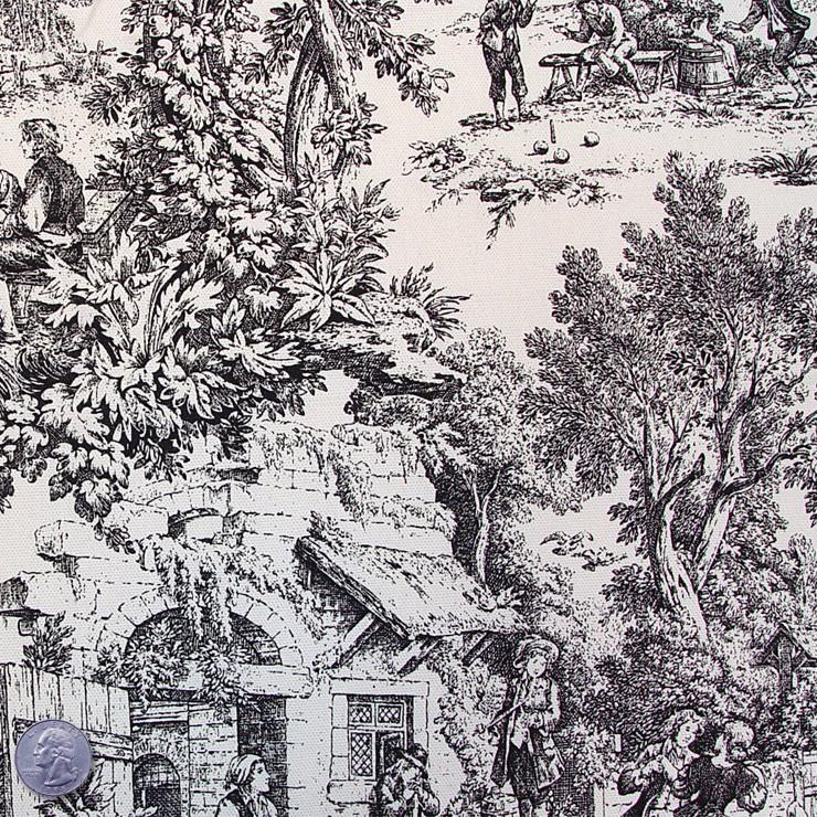 Cotton/Poly Blend Toile Print - NY Fashion Center Fabrics