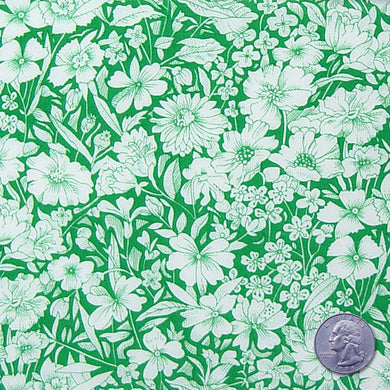 Silk Crepe de Chine Garden Floral Print