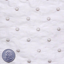 Silk Embroidered Dots Dupioni