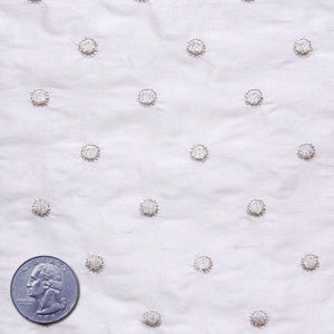 Silk Embroidered Dots Dupioni