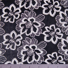 Nylon Floral Embroidery on Netting - NY Fashion Center Fabrics