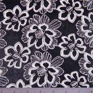 Nylon Floral Embroidery on Netting - NY Fashion Center Fabrics
