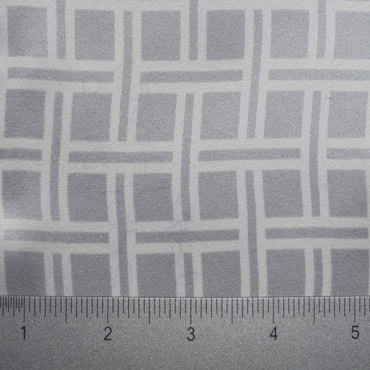 Silk Charmeuse Square Geo Print